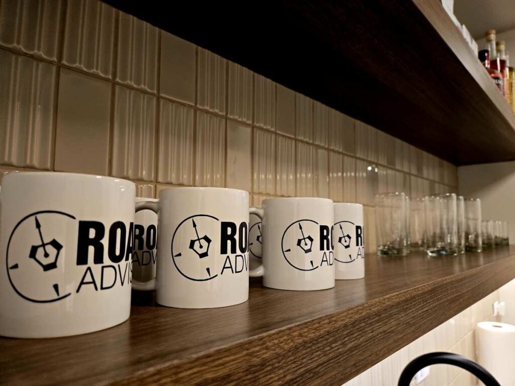 Roadmap Advisors Mugs On The Shelf