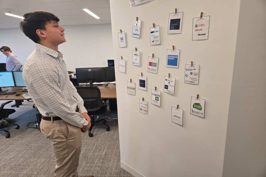 Roadmap Advisor Watching Company Cards on Board