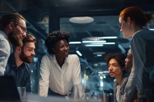 a confidential business meeting