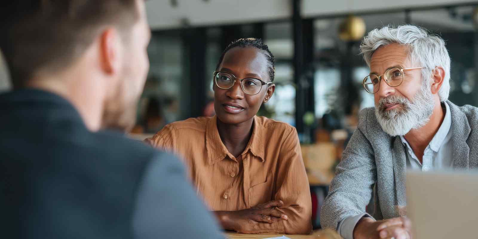 Mature Professionals Duscussing Customer Concentration Risk Management