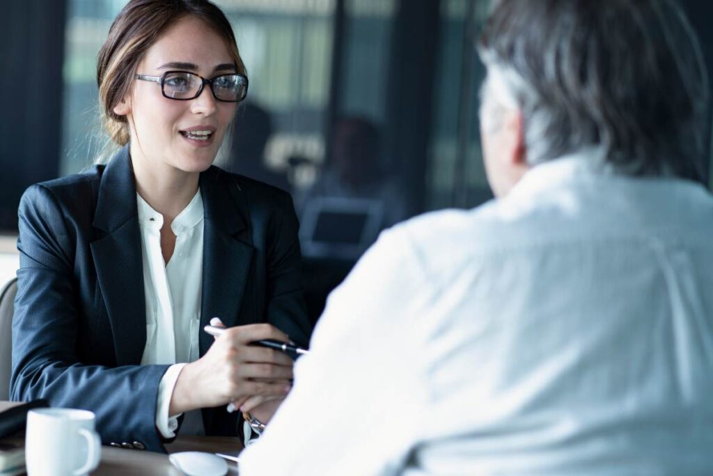 Consultant Explaining Value Creation Process to Business Owner