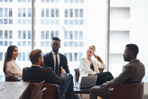business owner discussing earnout with stakeholders