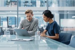 business owner reviewing cashflow