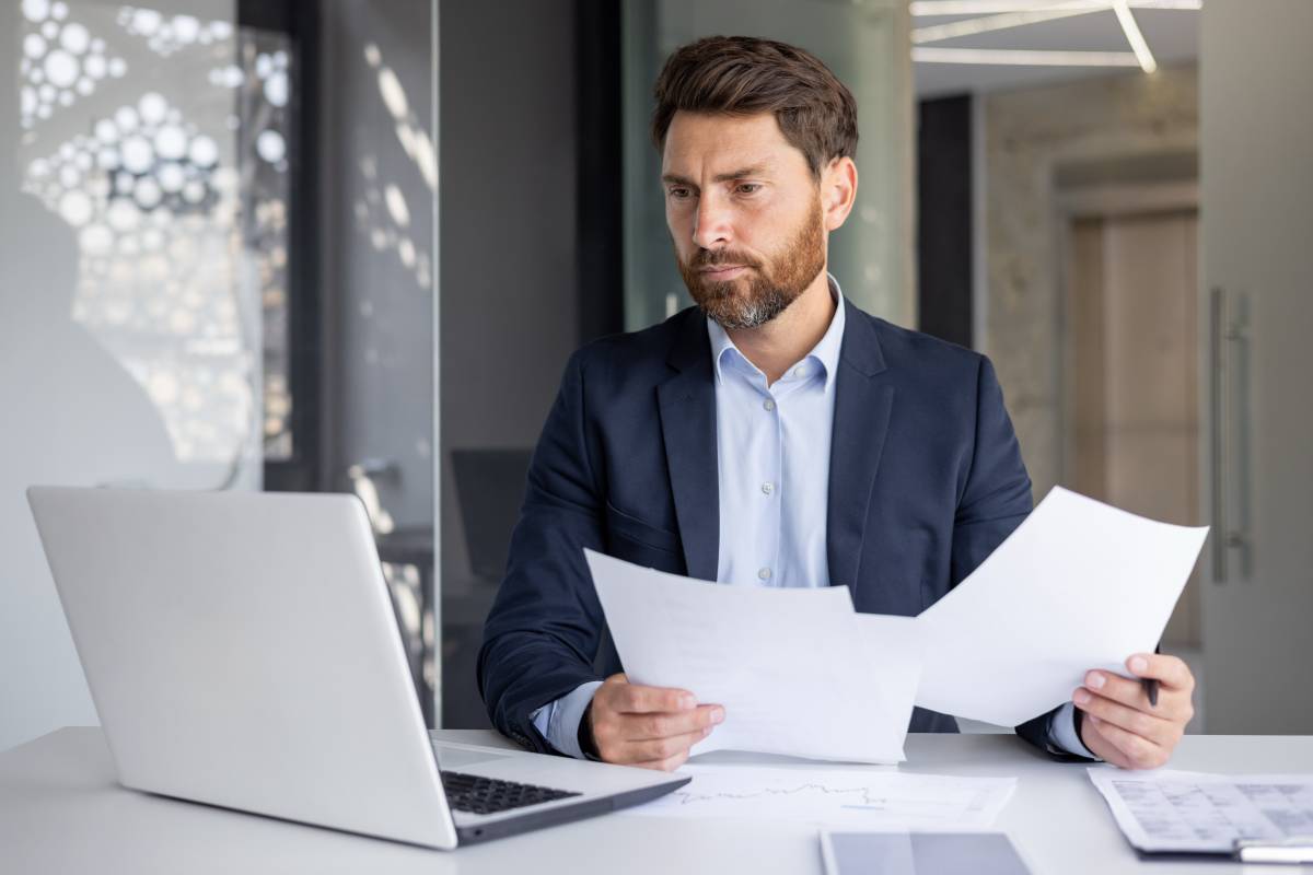 business owner reviewing their cashflow